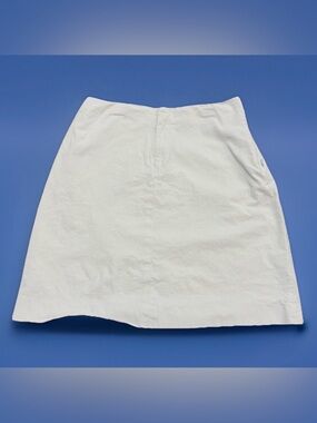 Banana Republic Stretch Khaki Chino Mini Skirt Women’s Size 2 Zip Pockets